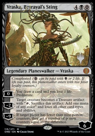 Vraska, Betrayal's Sting (Promo Pack) [Phyrexia: All Will Be One Promos] | Cracking-Singles