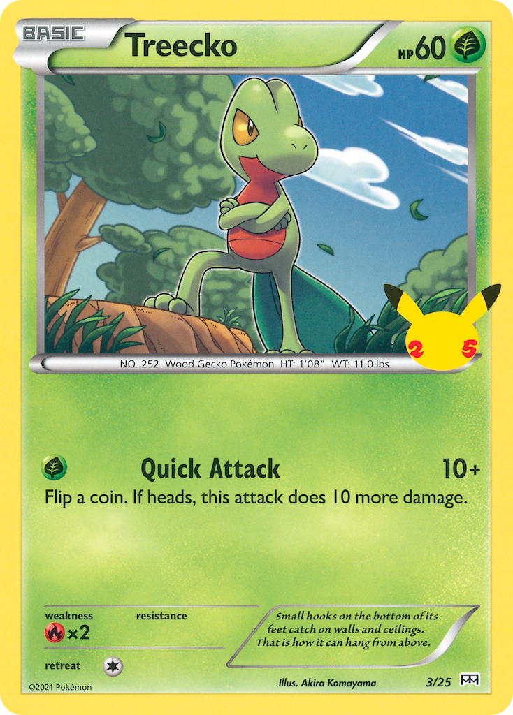 Treecko (3/25) [McDonald's 25th Anniversary] | Cracking-Singles