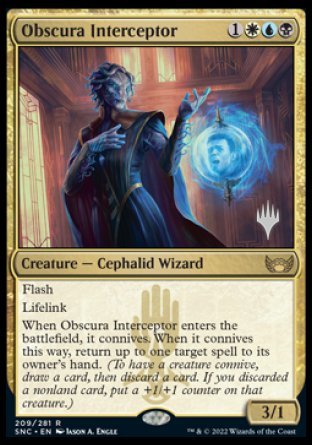 Obscura Interceptor (Promo Pack) [Streets of New Capenna Promos] | Cracking-Singles