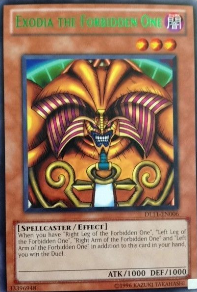 Exodia the Forbidden One (Green) [DL11-EN006] Rare | Cracking-Singles