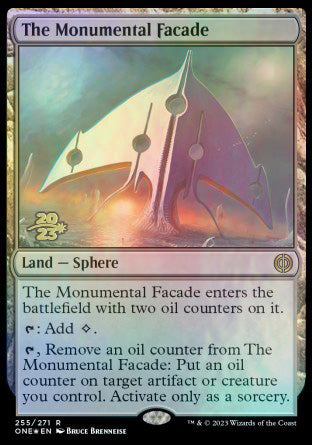 The Monumental Facade [Phyrexia: All Will Be One Prerelease Promos] | Cracking-Singles