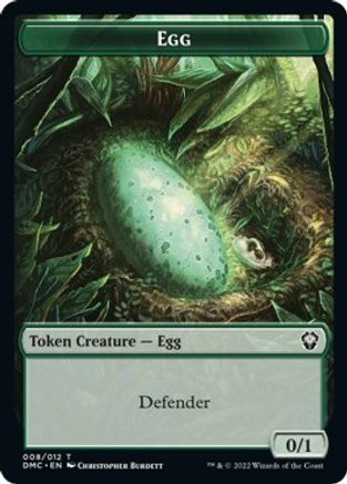 Snake // Egg Double-sided Token [Dominaria United Commander Tokens] | Cracking-Singles