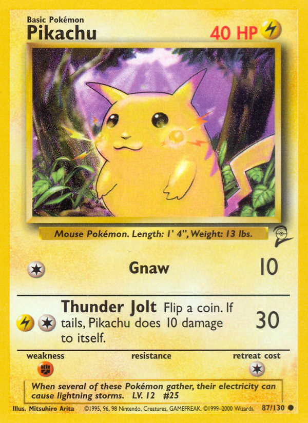 Pikachu (87/130) [Base Set 2] | Cracking-Singles