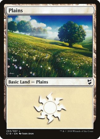 Plains (293) [Commander 2018] | Cracking-Singles