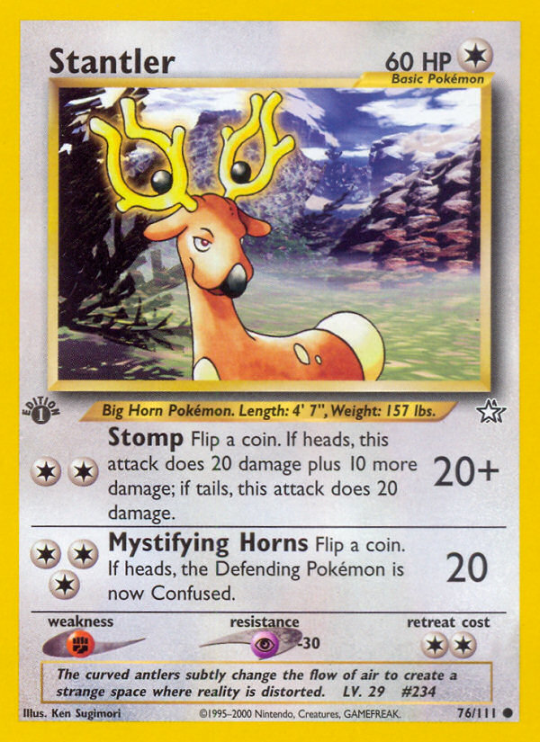 Stantler (76/111) [Neo Genesis 1st Edition] | Cracking-Singles