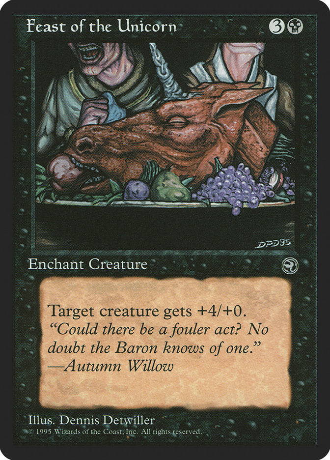 Feast of the Unicorn (Autumn Willow Flavor Text) [Homelands] | Cracking-Singles