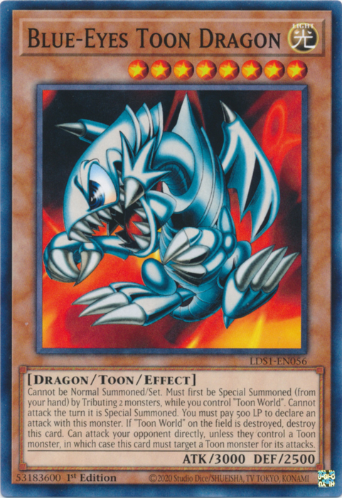 Blue-Eyes Toon Dragon [LDS1-EN056] Common | Cracking-Singles