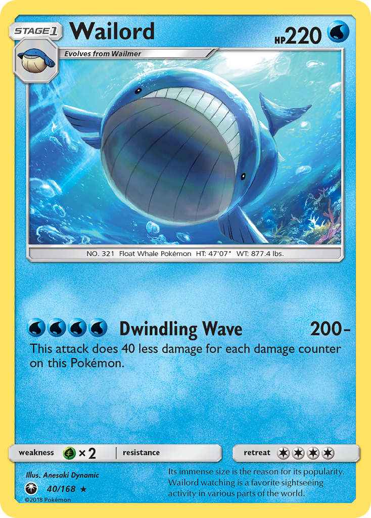 Wailord (40/168) [Sun & Moon: Celestial Storm] | Cracking-Singles