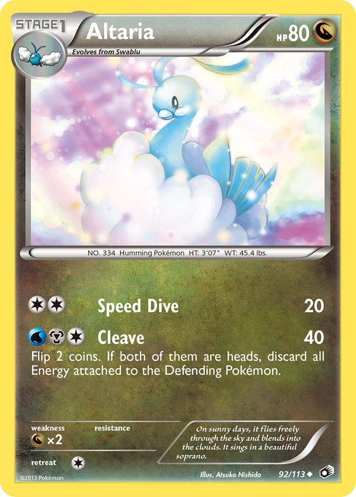 Altaria (92/113) [Black & White: Legendary Treasures] | Cracking-Singles