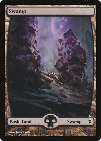 Swamp (239) - Full Art [Zendikar] | Cracking-Singles