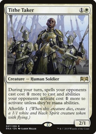 Tithe Taker [Ravnica Allegiance Promos] | Cracking-Singles