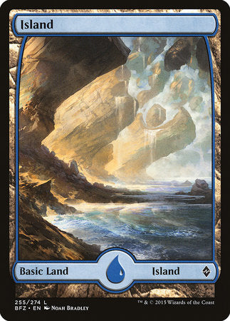 Island (255) - Full Art [Battle for Zendikar] | Cracking-Singles