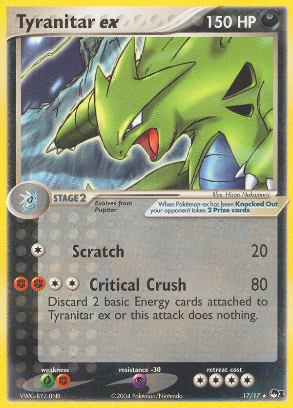 Tyranitar ex (17/17) [POP Series 1] | Cracking-Singles