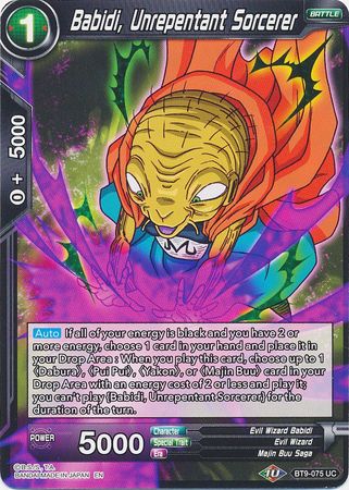 Babidi, Unrepentant Sorcerer [BT9-075] | Cracking-Singles