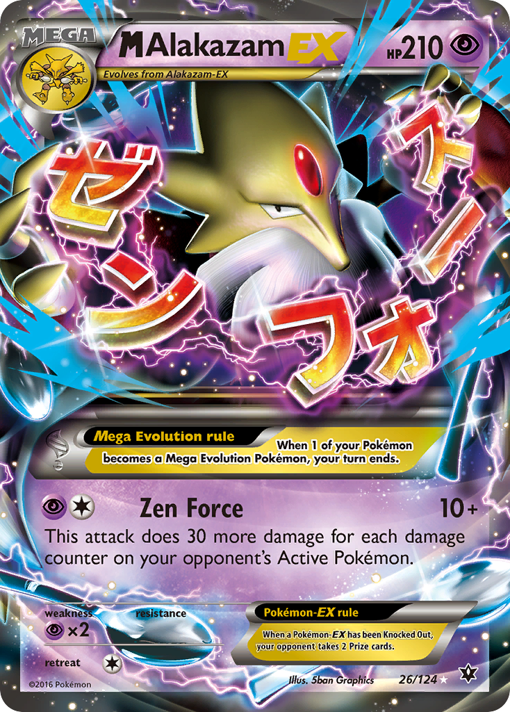 M Alakazam EX (26/124) [XY: Fates Collide] | Cracking-Singles