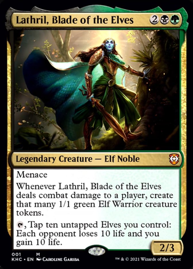 Lathril, Blade of the Elves [Kaldheim Commander] | Cracking-Singles