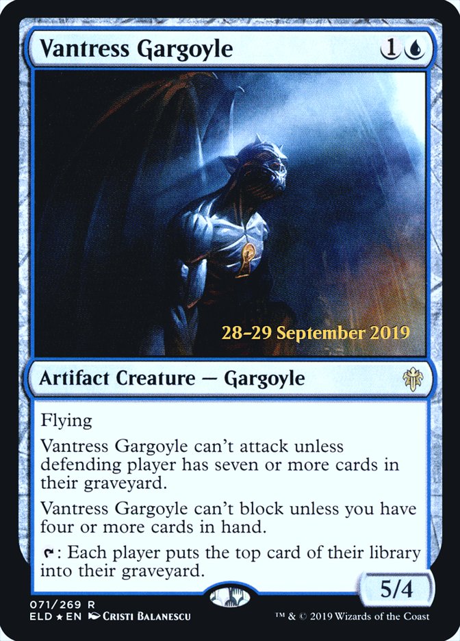 Vantress Gargoyle  [Throne of Eldraine Prerelease Promos] | Cracking-Singles