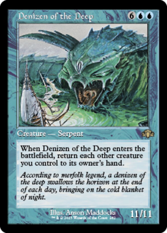 Denizen of the Deep (Retro) [Dominaria Remastered] | Cracking-Singles