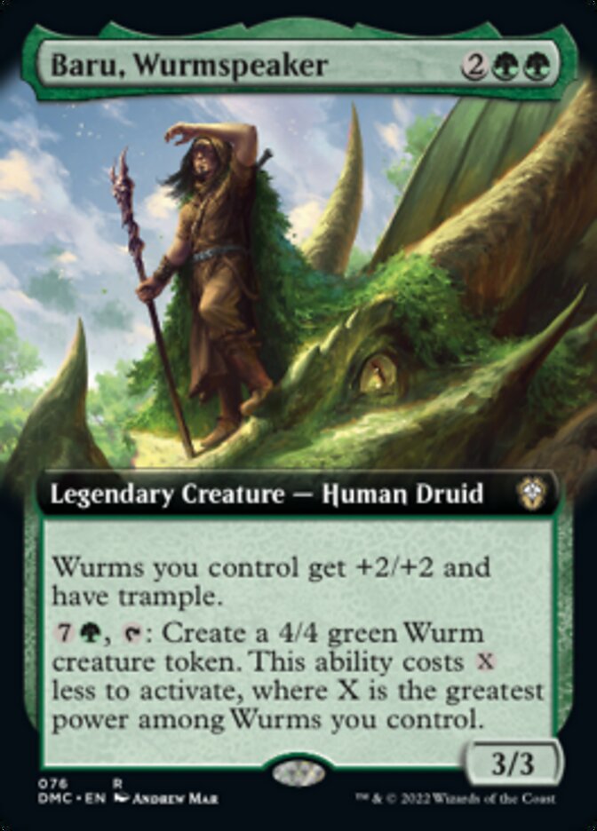 Baru, Wurmspeaker (Extended Art) [Dominaria United Commander] | Cracking-Singles