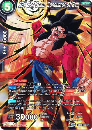 SS4 Son Goku, Conqueror of Evil [BT11-126] | Cracking-Singles