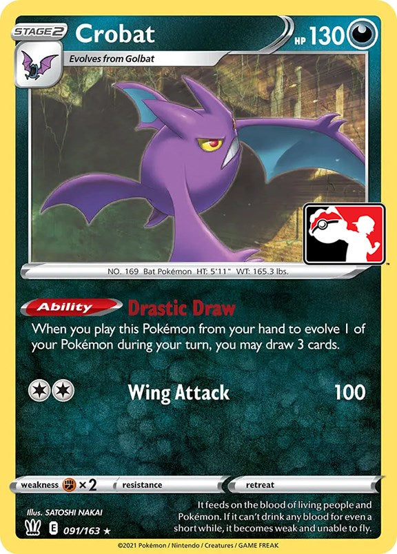 Crobat (091/163) [Prize Pack Series One] | Cracking-Singles