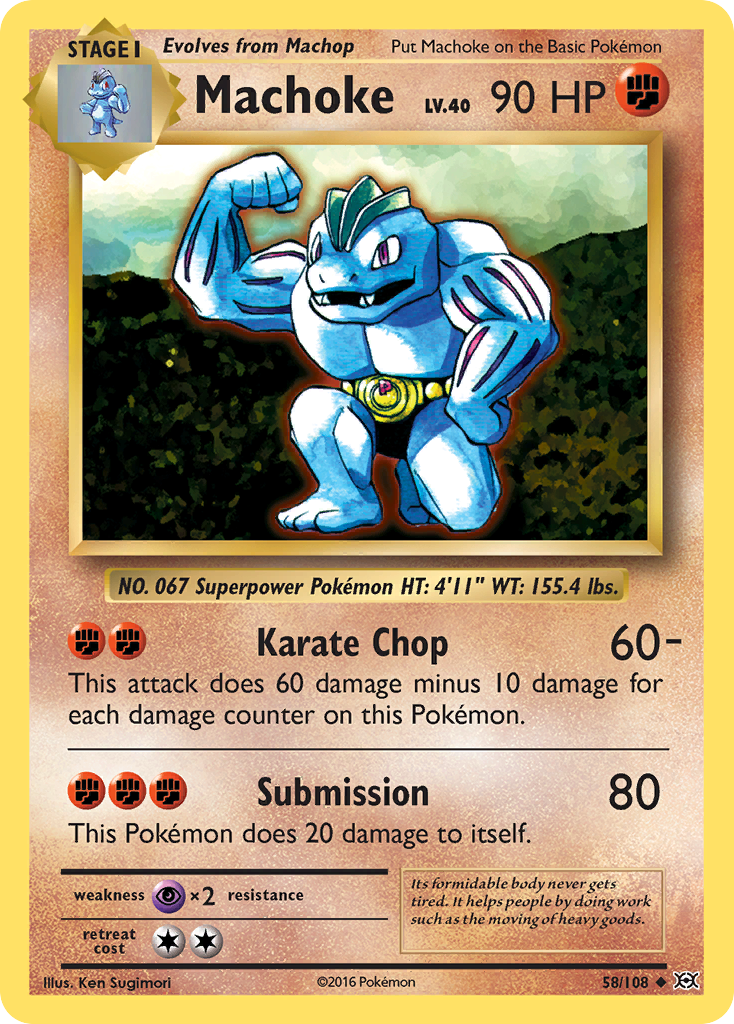 Machoke (58/108) [XY: Evolutions] | Cracking-Singles