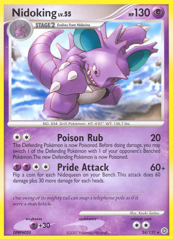 Nidoking (34/132) [Diamond & Pearl: Secret Wonders] | Cracking-Singles