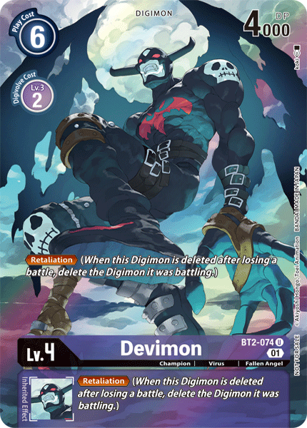 Devimon [BT2-074] (Alternate Art) [Release Special Booster Ver.1.0] | Cracking-Singles