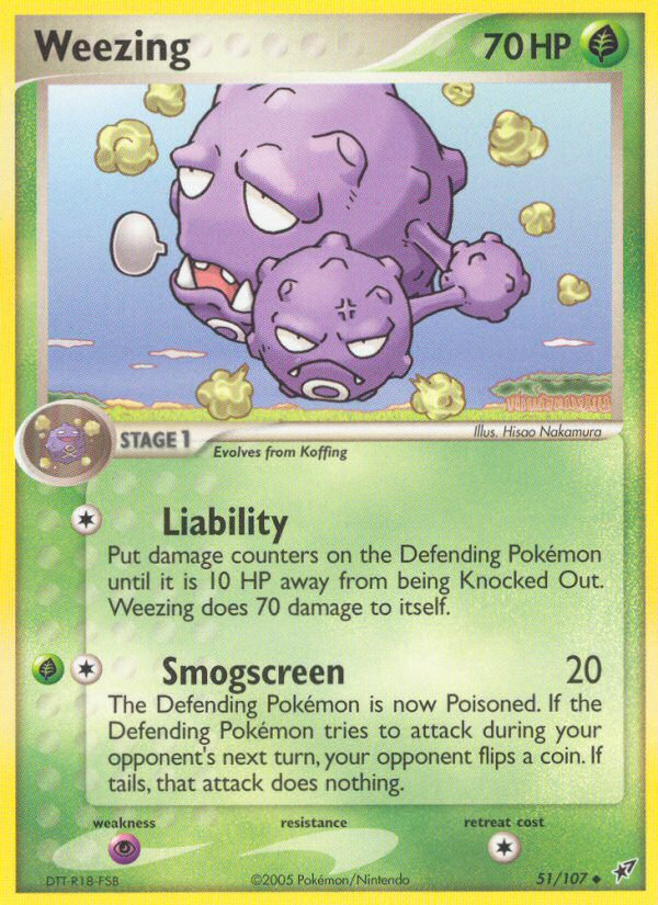 Weezing (51/107) [EX: Deoxys] | Cracking-Singles