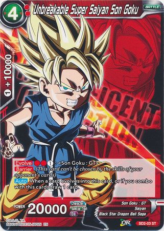 Unbreakable Super Saiyan Son Goku [SD2-03] | Cracking-Singles