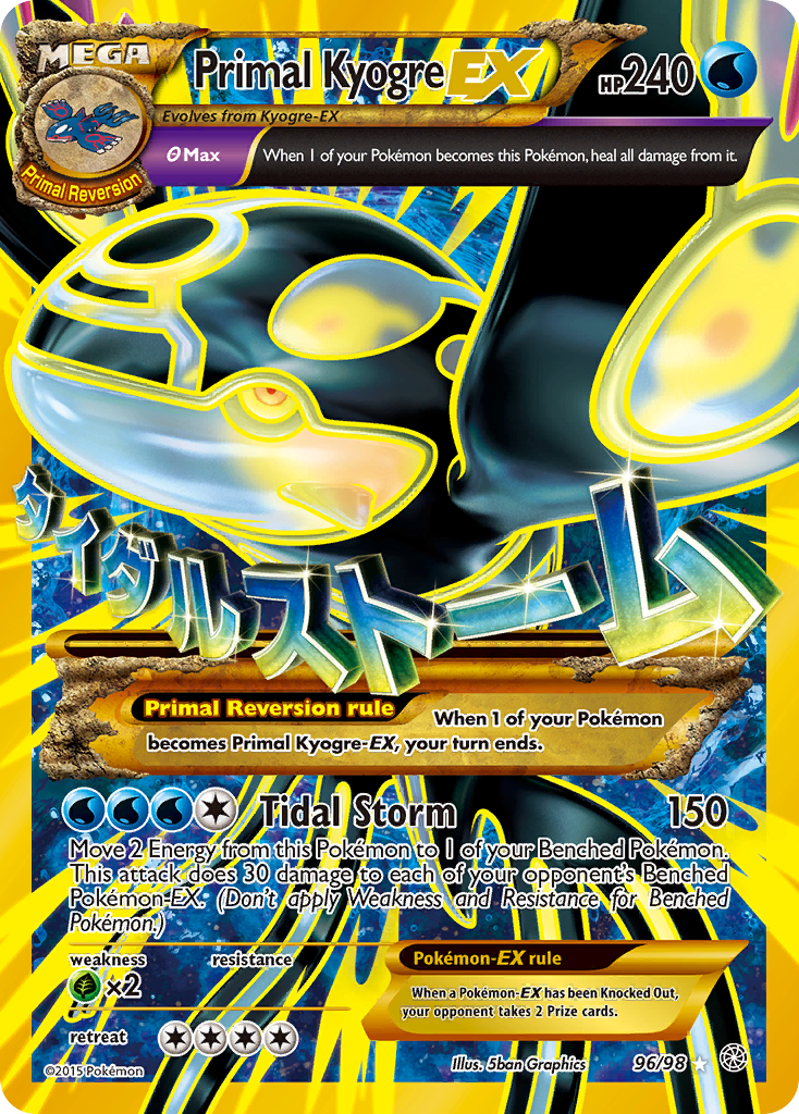 Primal Kyogre EX (96/98) [XY: Ancient Origins] | Cracking-Singles