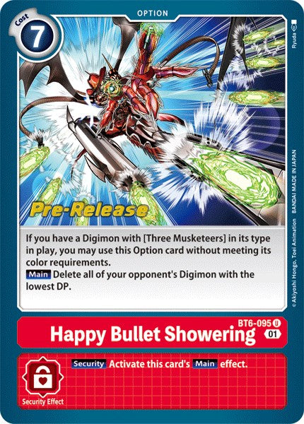 Happy Bullet Showering [BT6-095] [Double Diamond Pre-Release Cards] | Cracking-Singles