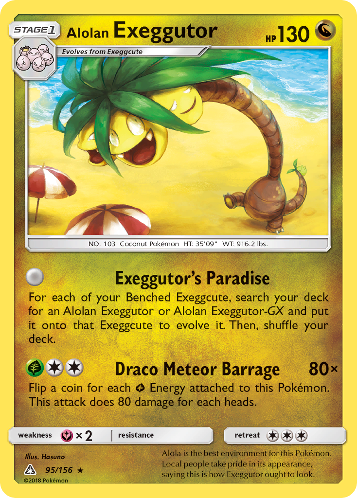 Alolan Exeggutor (95/156) [Sun & Moon: Ultra Prism] | Cracking-Singles