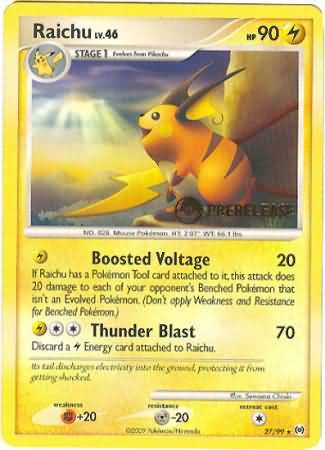 Raichu (27/99) (Prerelease Promo) [Nintendo: Black Star Promos] | Cracking-Singles