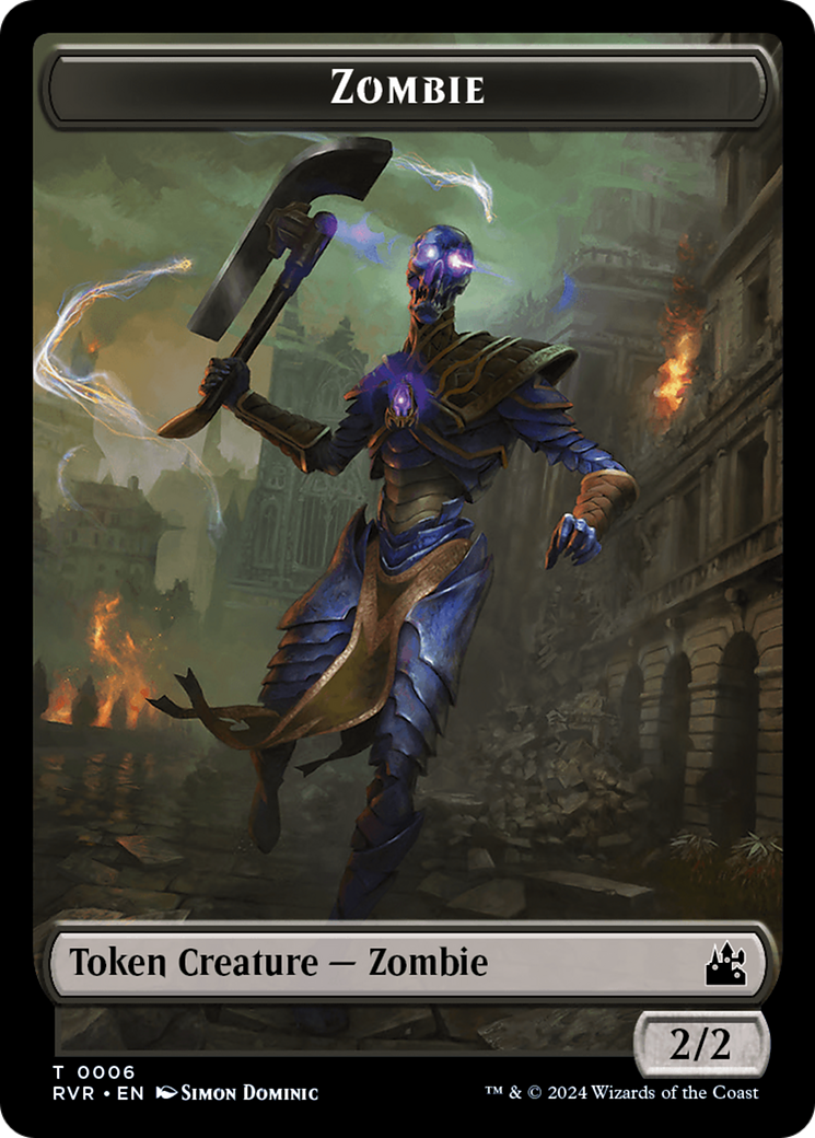 Goblin (0008) // Zombie Double-Sided Token [Ravnica Remastered Tokens] | Cracking-Singles