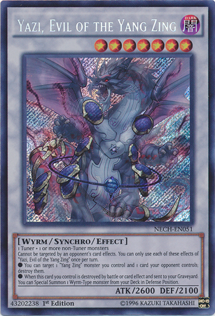 Yazi, Evil of the Yang Zing [NECH-EN051] Secret Rare | Cracking-Singles