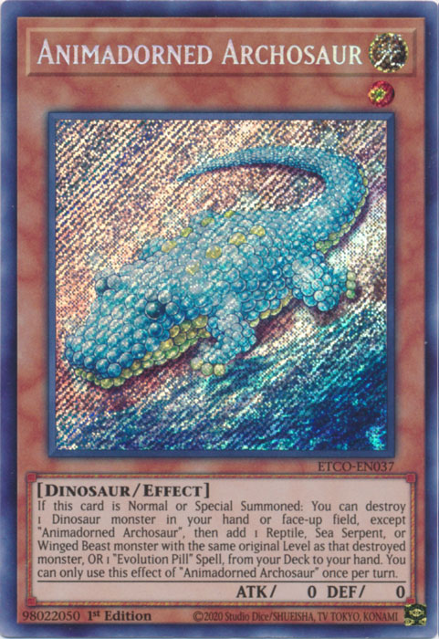 Animadorned Archosaur [ETCO-EN037] Secret Rare | Cracking-Singles