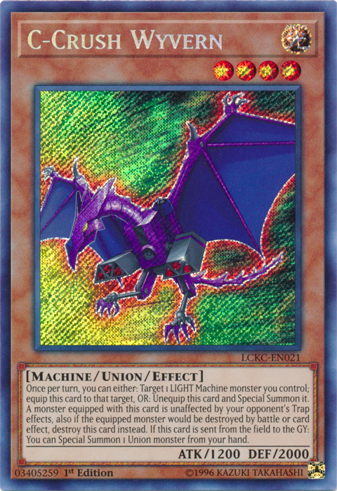 C-Crush Wyvern [LCKC-EN021] Secret Rare | Cracking-Singles