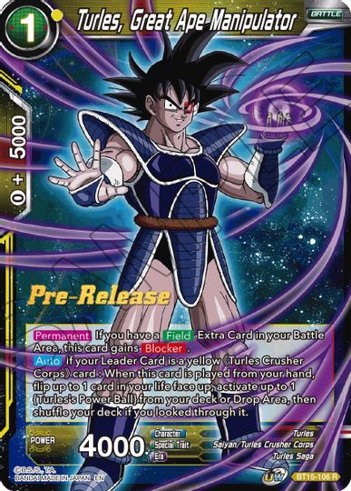 Turles, Great Ape Manipulator (BT15-106) [Saiyan Showdown Prerelease Promos] | Cracking-Singles