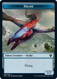 Drake // Insect (018) Double-sided Token [Commander 2020 Tokens] | Cracking-Singles