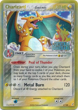 Charizard (4/100) (Delta Species) (Stamped) [EX: Crystal Guardians] | Cracking-Singles