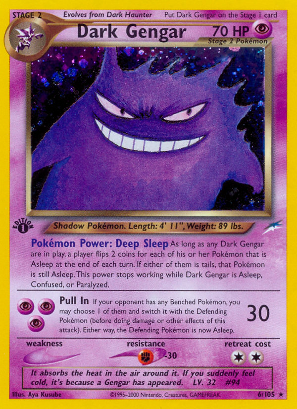 Dark Gengar (6/105) [Neo Destiny 1st Edition] | Cracking-Singles