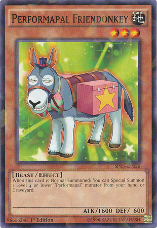 Performapal Friendonkey [SP15-EN026] Shatterfoil Rare | Cracking-Singles