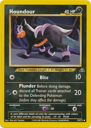 Houndour (39/75) [Neo Discovery Unlimited] | Cracking-Singles