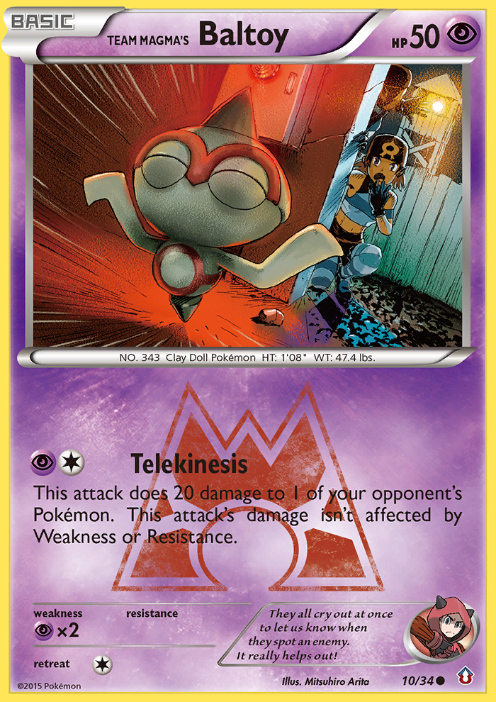 Team Magma's Baltoy (10/34) [XY: Double Crisis] | Cracking-Singles