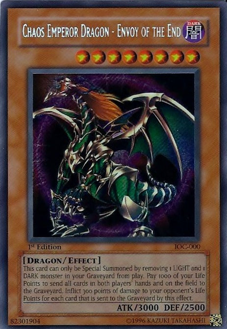 Chaos Emperor Dragon - Envoy of the End [IOC-000] Secret Rare | Cracking-Singles