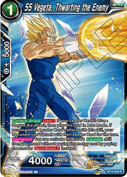 SS Vegeta, Thwarting the Enemy (BT14-043) [Cross Spirits] | Cracking-Singles