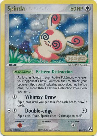 Spinda (26/92) (Stamped) [EX: Legend Maker] | Cracking-Singles