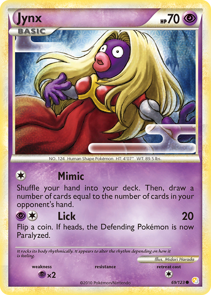 Jynx (69/123) [HeartGold & SoulSilver: Base Set] | Cracking-Singles