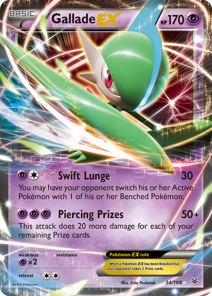 Gallade EX (34/108) [XY: Roaring Skies] | Cracking-Singles